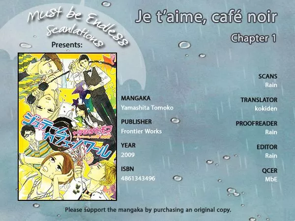 Read Je t’aime, Café Noir Chapter 1 - La Campanella Online