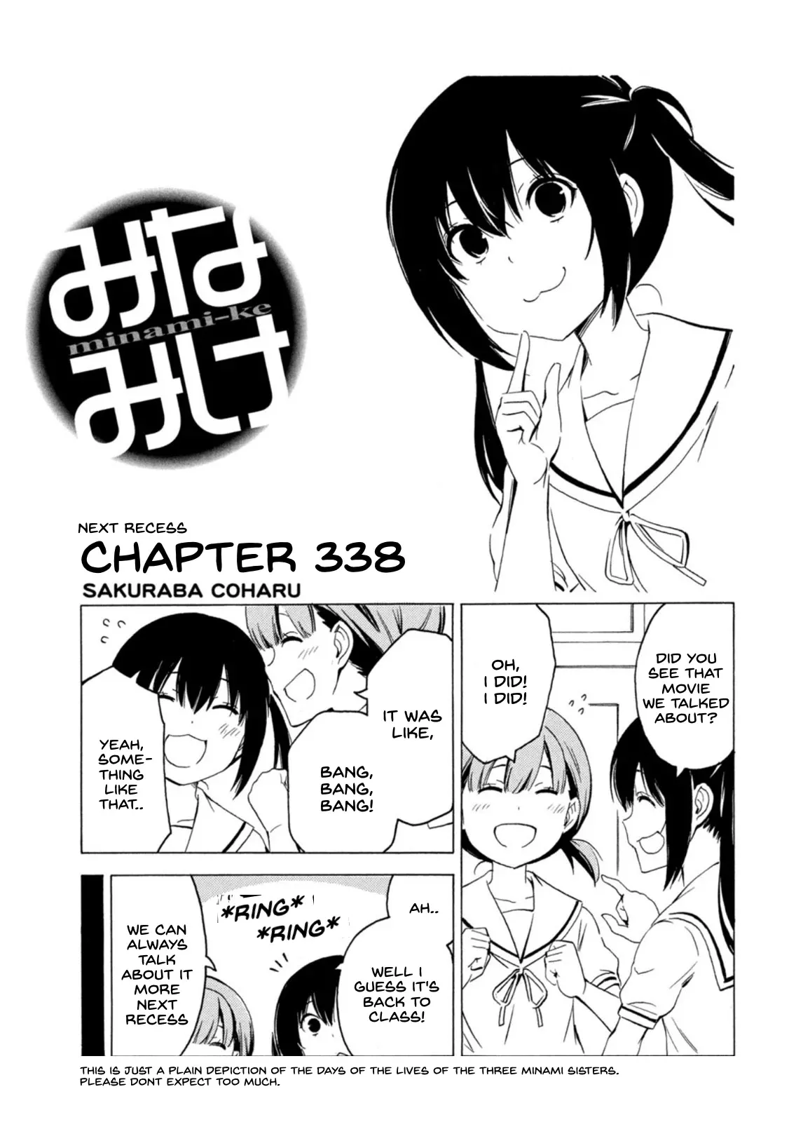 Read Minami-ke Chapter 438 - Next Recess Online