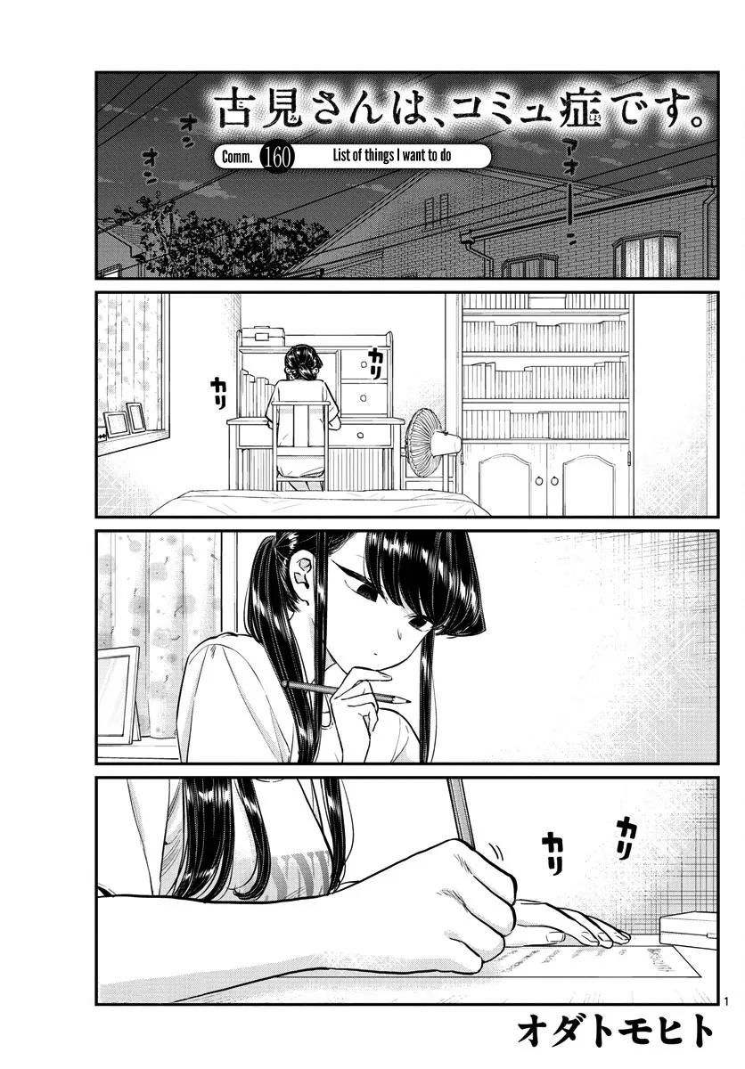 Read Komi-san wa Komyushou Desu Chapter 160 - List of things I want to do Online