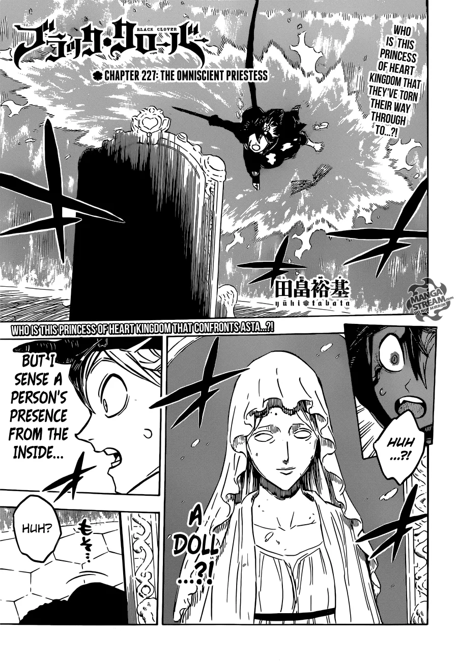 Read Black Clover Chapter 227 - The Omniscient Priestess Online