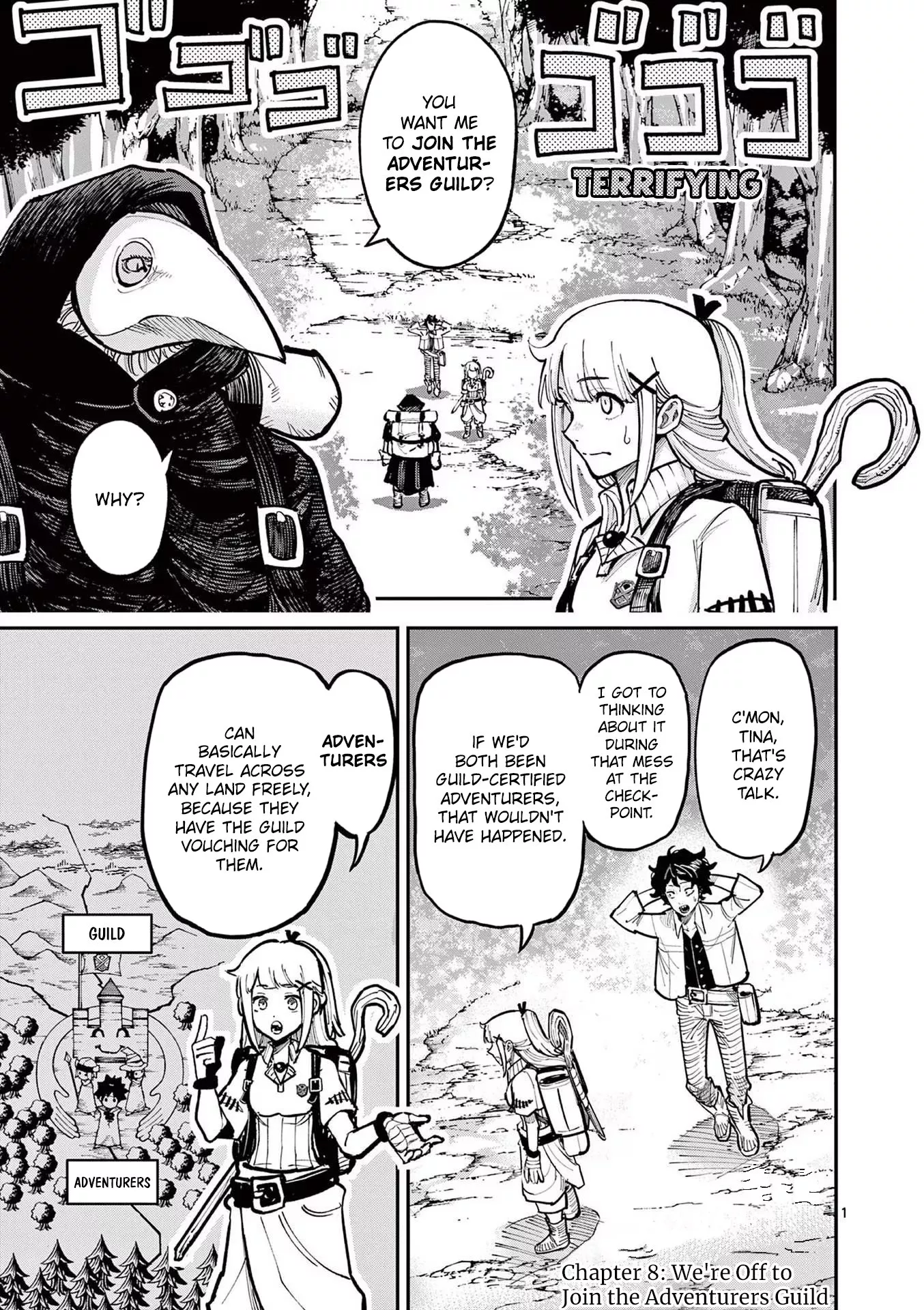 Read Juuou to Yakusou Chapter 8 - We're Off to Join the Adventurers Guild Online