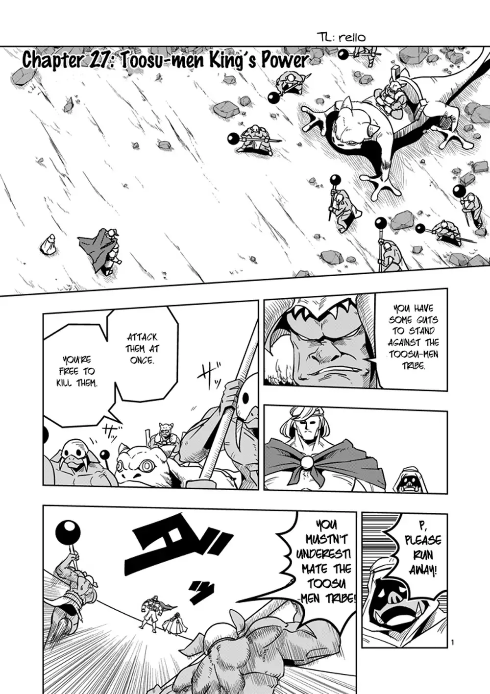 Read Helck Chapter 27 - Toosu-men King's Power Online