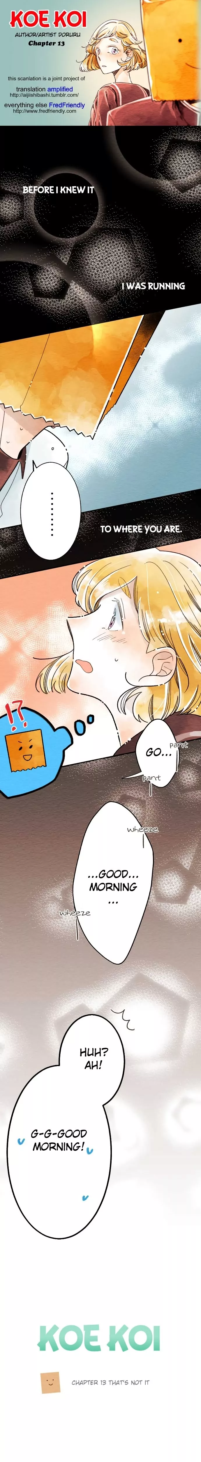 Read Koe Koi Chapter 13 - That's not it Online