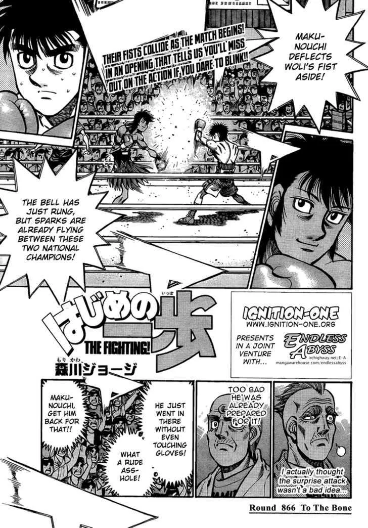 Read Hajime no Ippo Chapter 866 - To the Bone Online