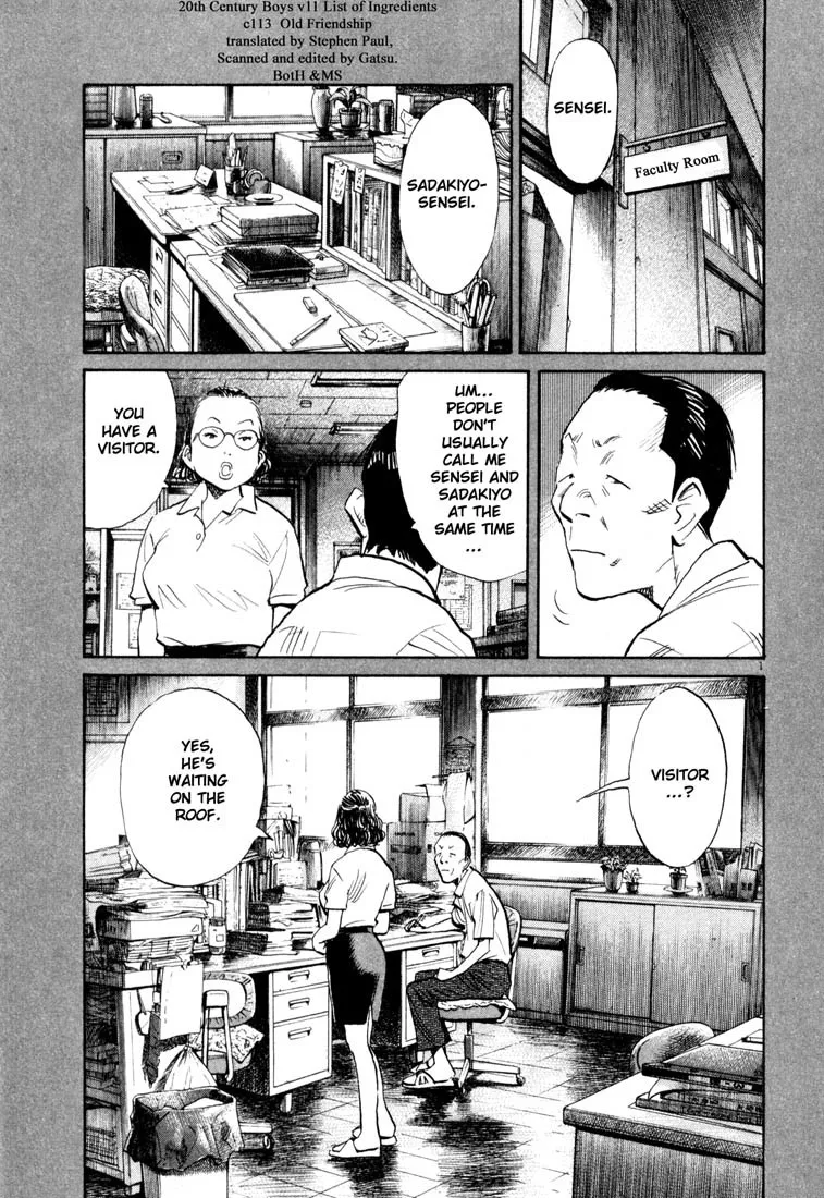 Read 20th Century Boys Chapter 113 - Old Friendship Online