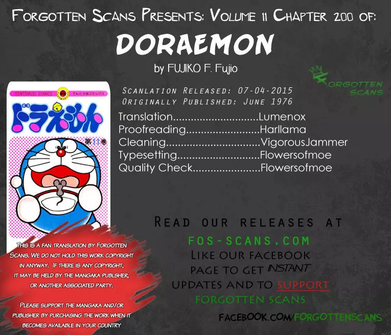 Read Doraemon Chapter 200 Online