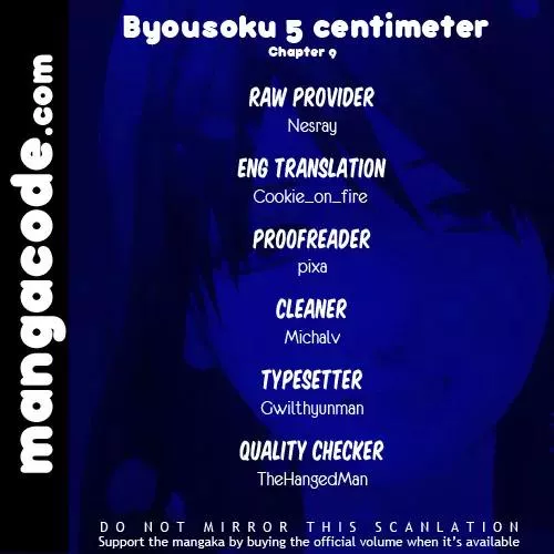 Read Byousoku 5 Centimeter Chapter 9 - End Theme 3 Online