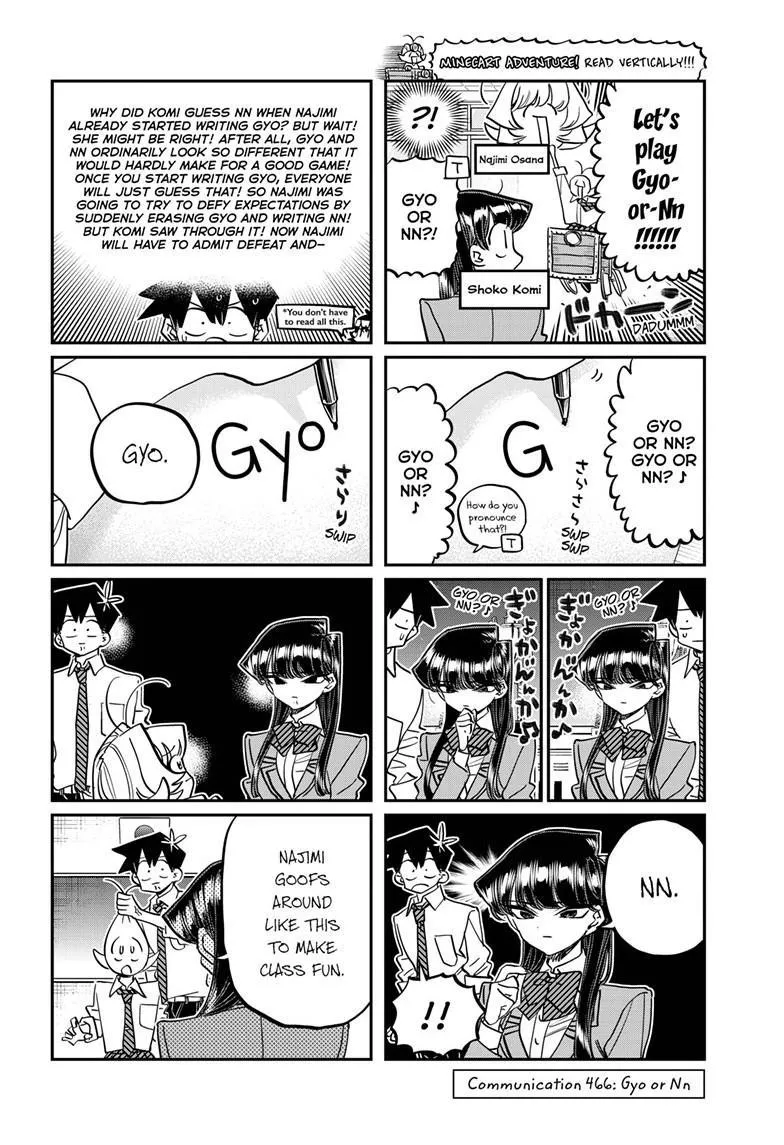 Read Komi-san wa Komyushou Desu Chapter 466 Online