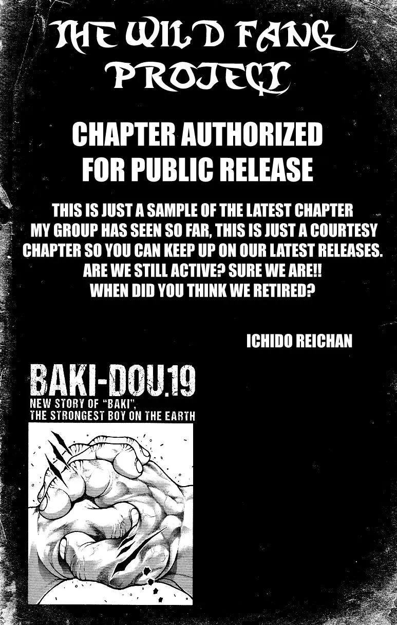 Read Baki Dou Chapter 170 - That man, Hanayama Online