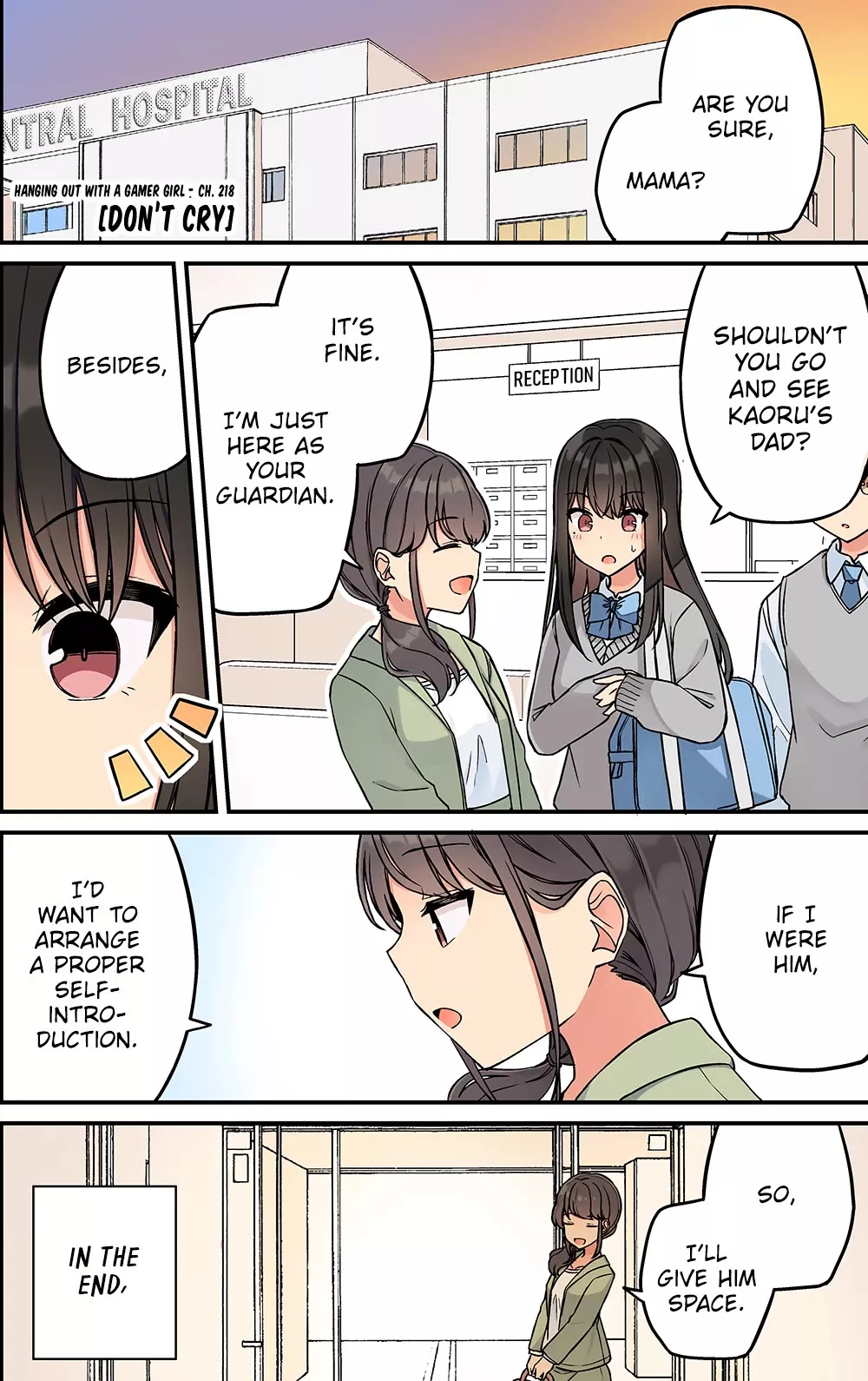 Read Hanging Out With a Gamer Girl Chapter 218 - Don't Cry Online