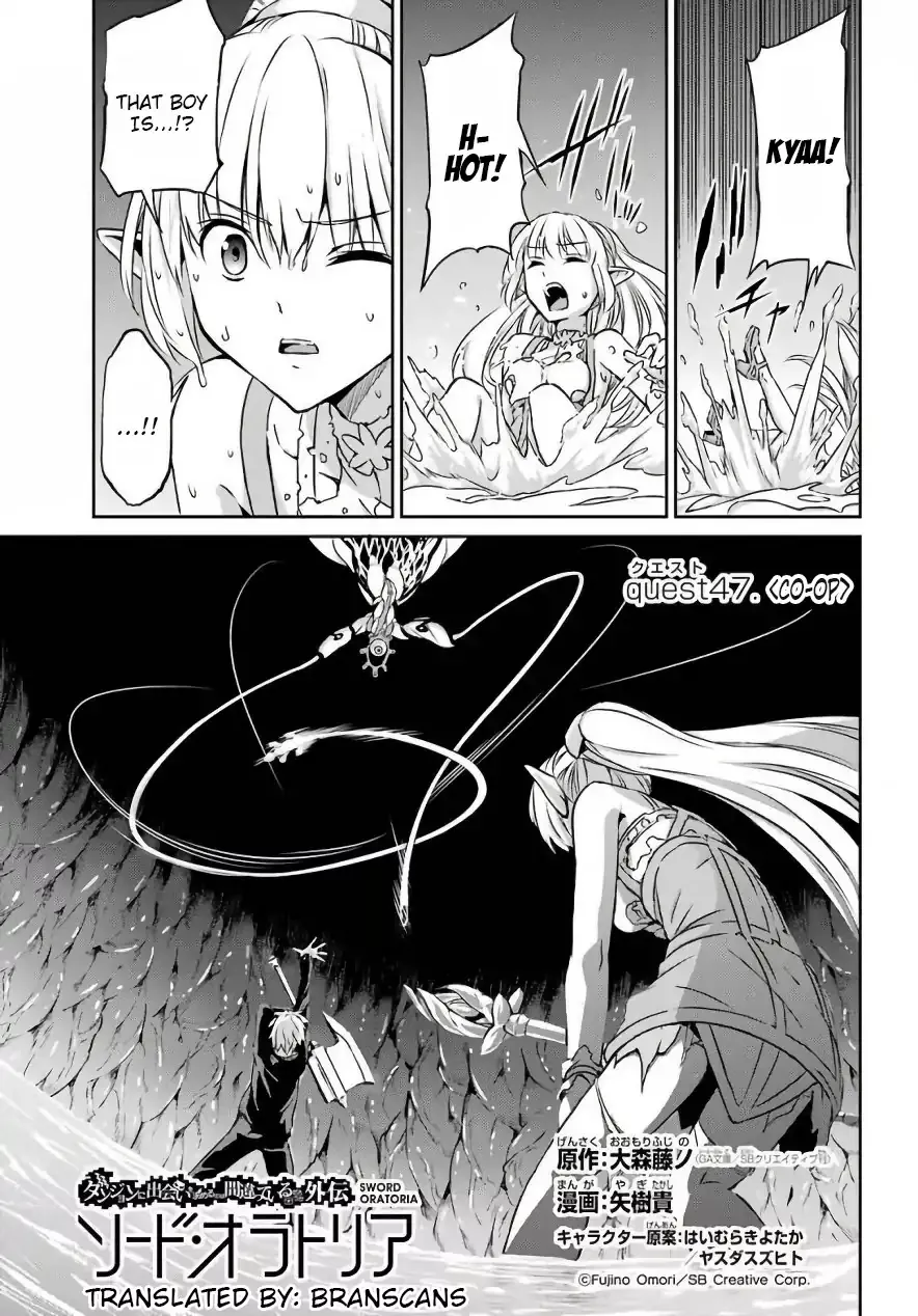 Read Dungeon ni Deai o Motomeru no wa Machigatte Iru Darou ka Gaiden – Sword Oratoria Chapter 47 - Co-op Online