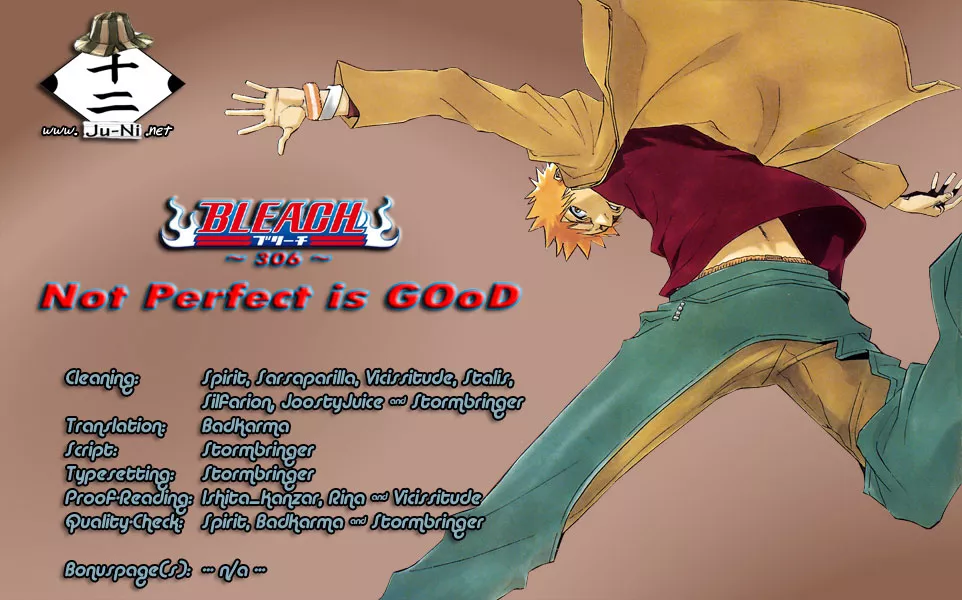 Read Bleach Chapter 306 - Not Perfect is Good Online