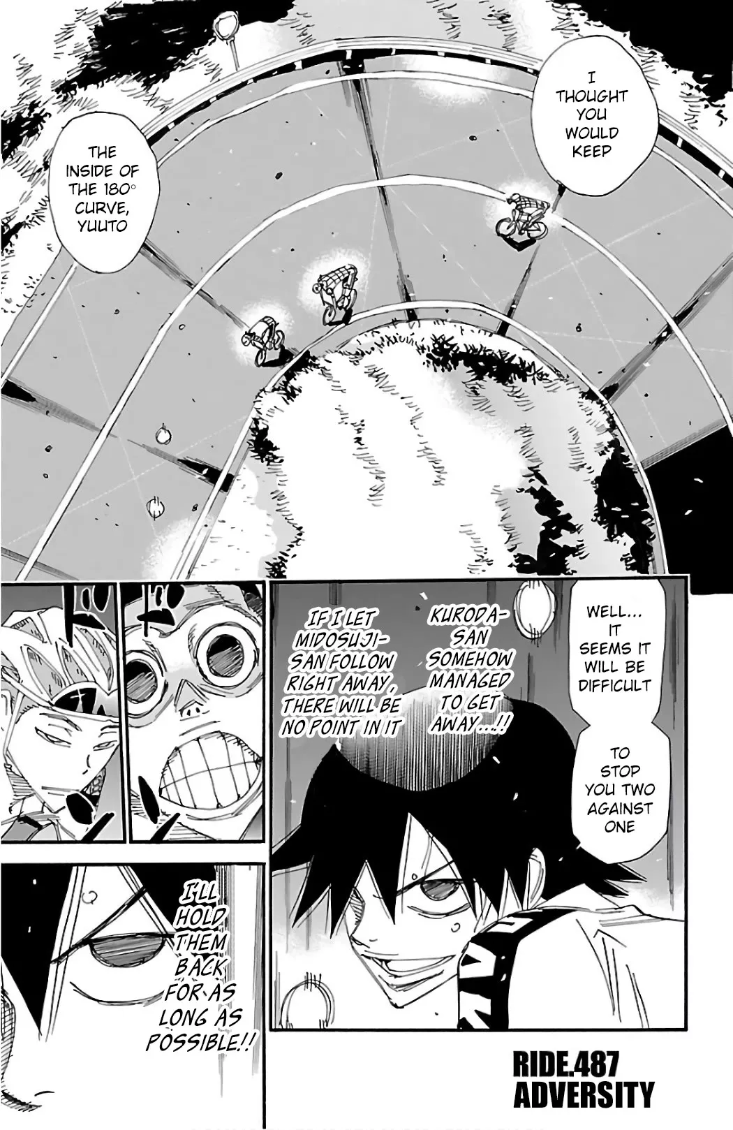 Read Yowamushi Pedal Chapter 487 - Adversity Online