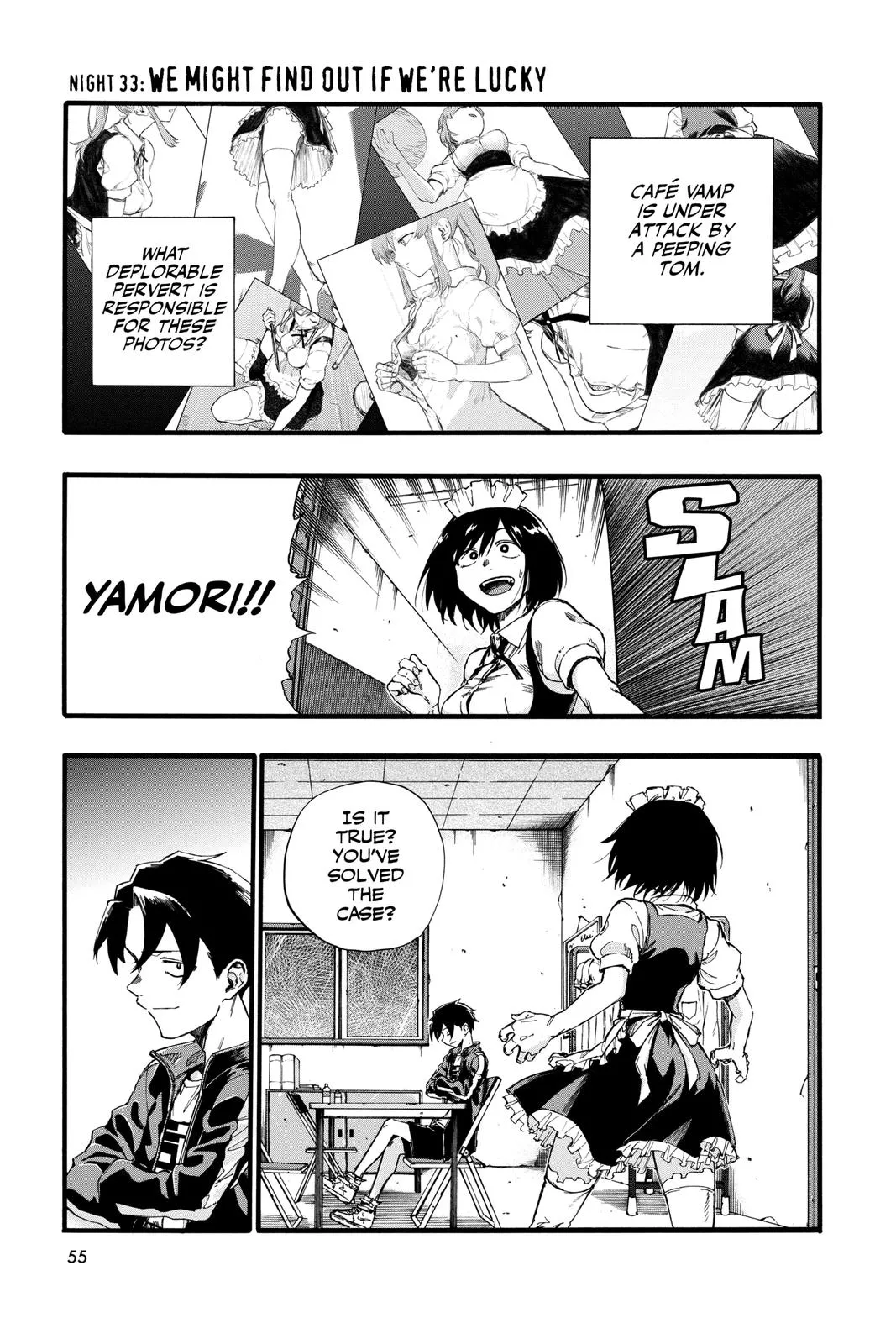 Read Yofukashi no Uta Chapter 33 Online