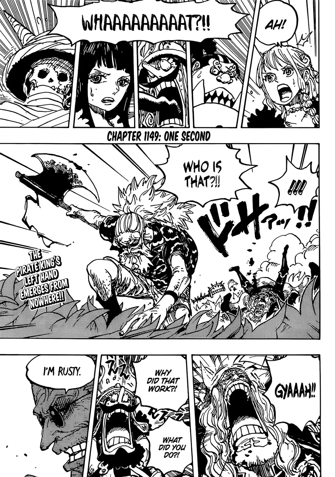 Read One Piece Chapter 1149 - One Second Online
