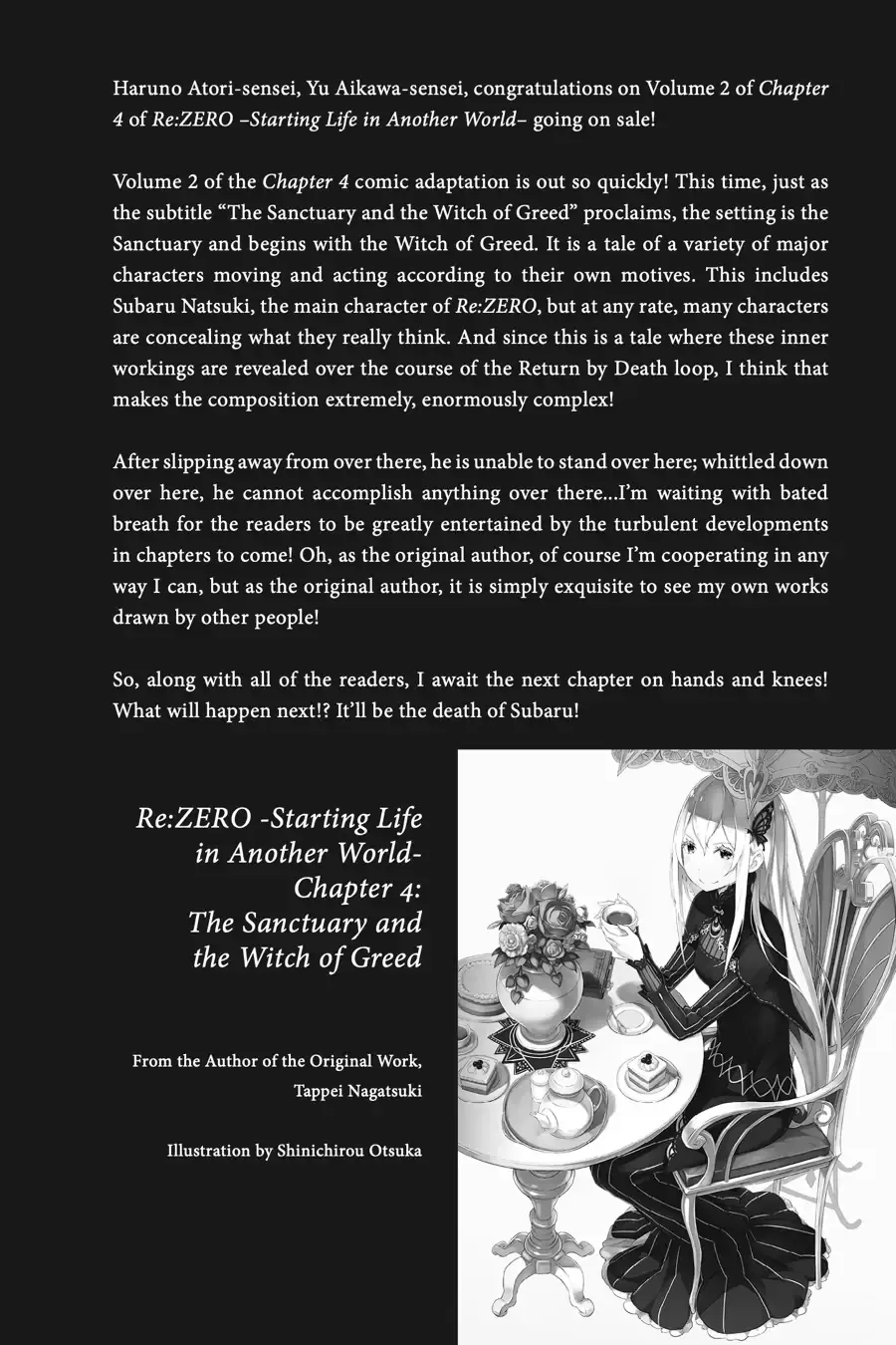 Read Re:Zero kara Hajimeru Isekai Seikatsu – Daiyonshou – Seiiki to Gouyoku no Majou Chapter 8.5 Online
