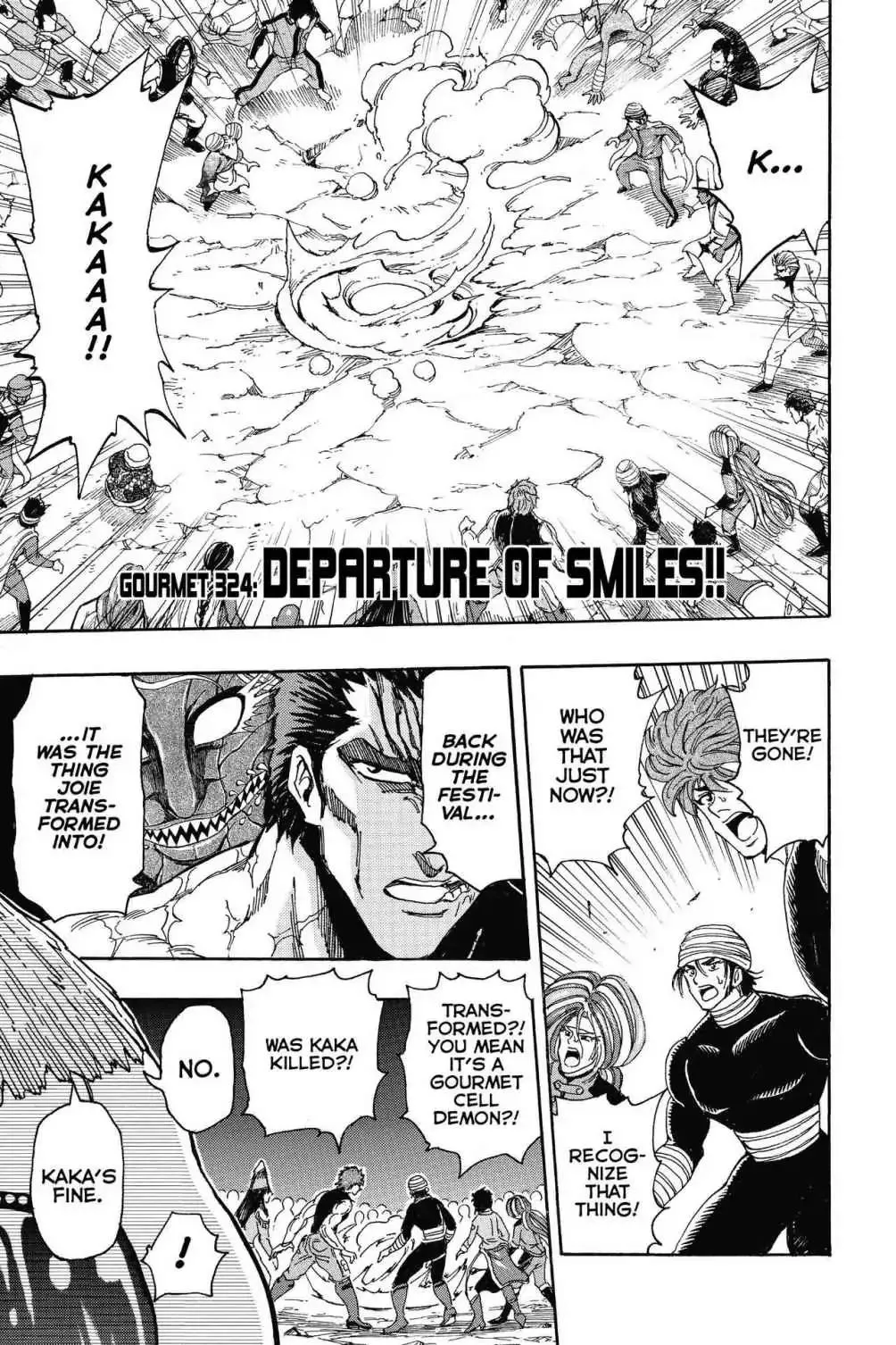 Read Toriko Chapter 324 - Vol.36 Gourmet 324: Departure of Smiles!! Online