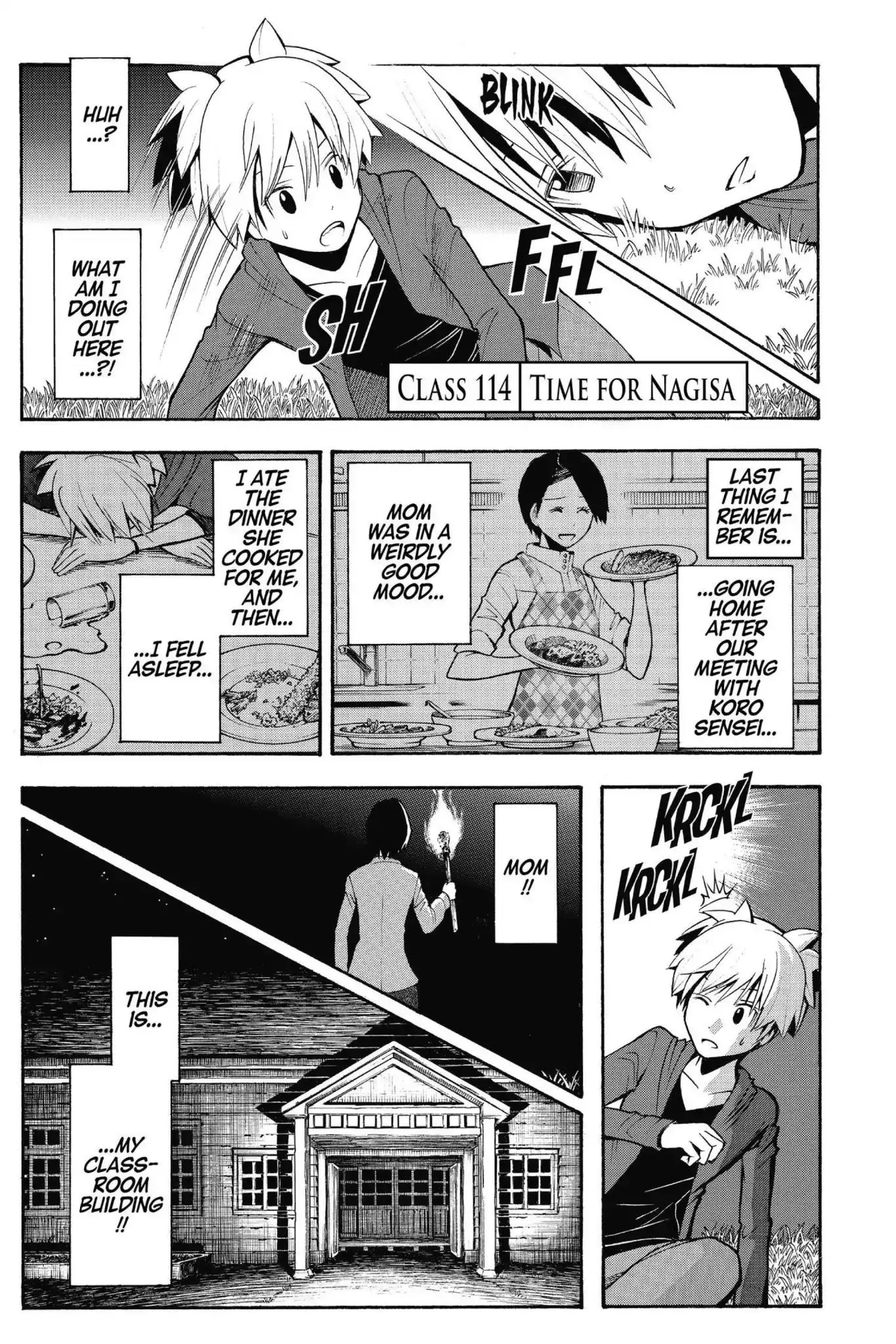 Read Ansatsu Kyoushitsu Chapter 114 - Vol.13 CLASS 114: Time for Nagisa Online