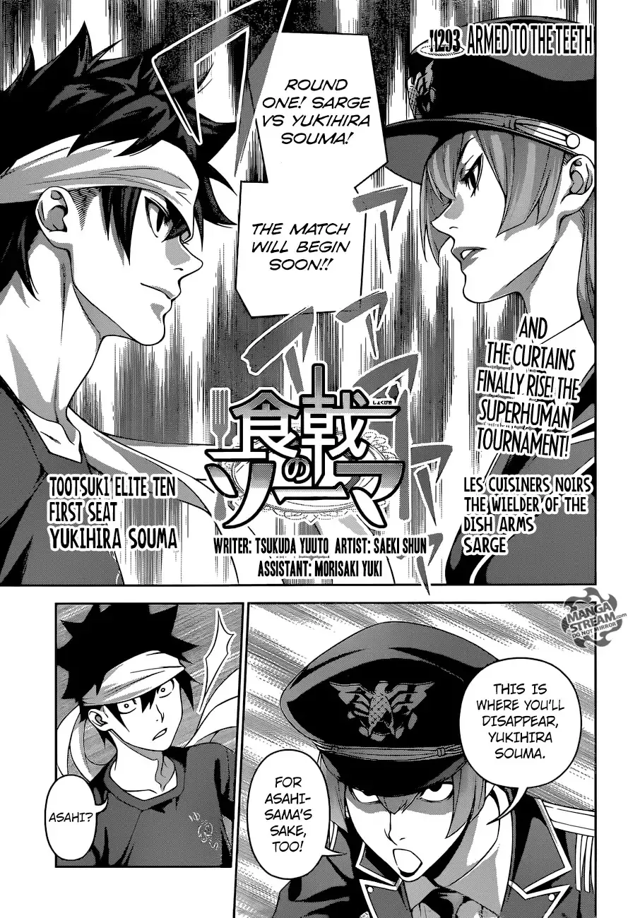 Read Shokugeki no Soma Chapter 293 - Armed to the Teeth Online