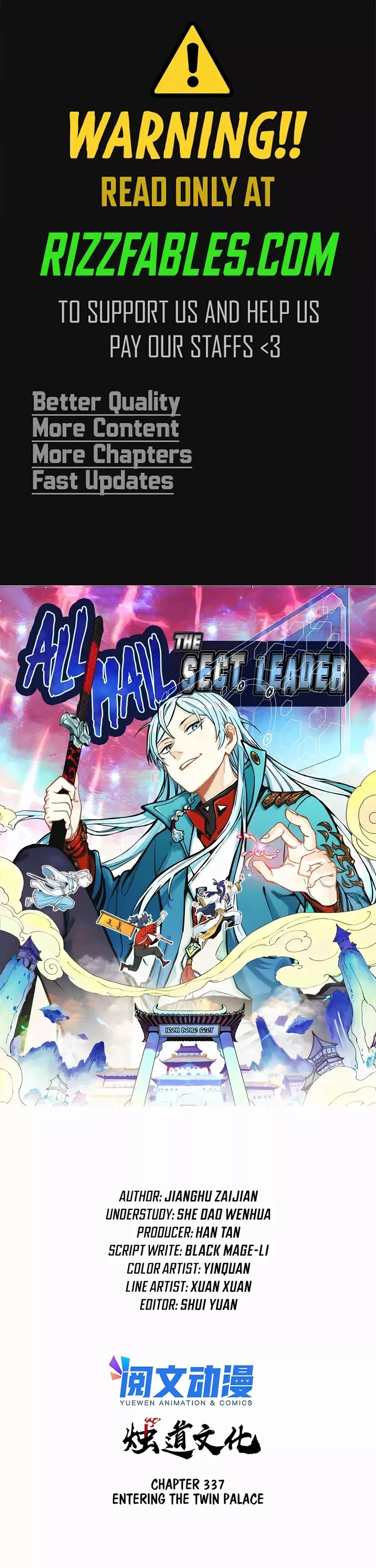 Read All Hail the Sect Leader Chapter 337 Online