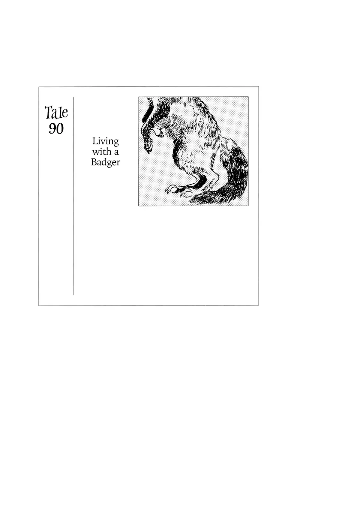 Read Hyaku Monogatari Chapter 90 - Living With A Badger Online