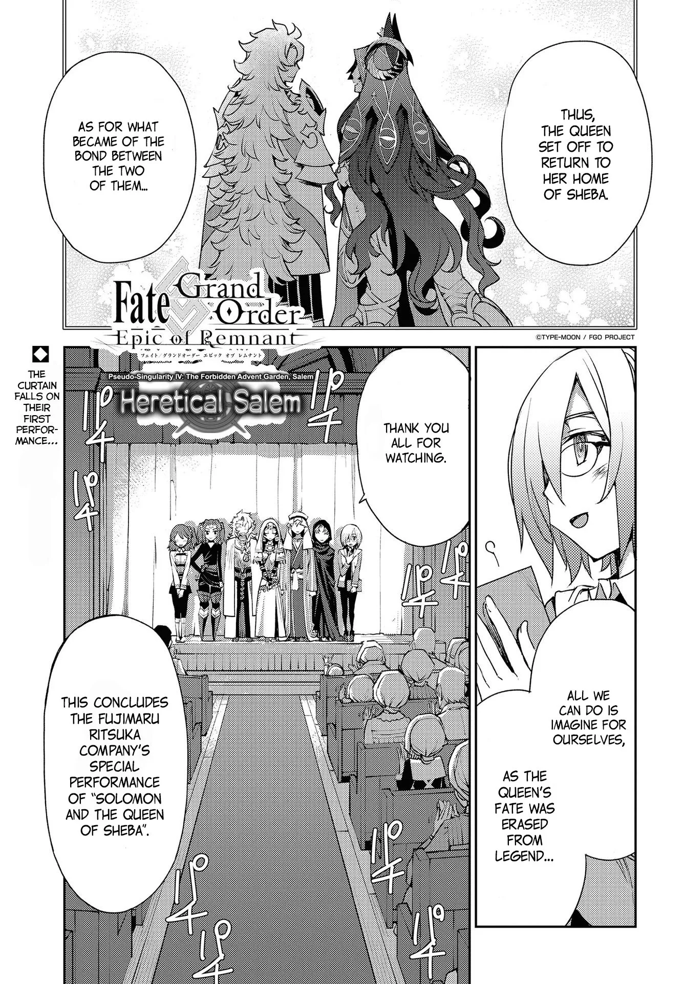 Read Fate/Grand Order -Epic of Remnant- Pseudo-Singularity IV: The Forbidden Advent Garden, Salem – Heretical Salem Chapter 8 - Unknot: Before Dawn - 7 Online