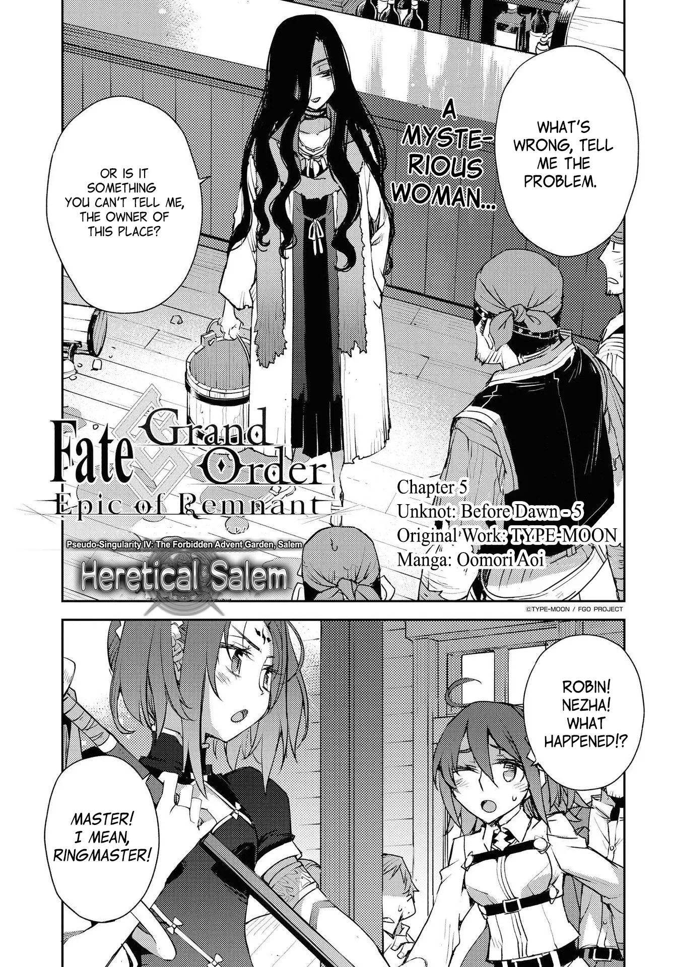 Read Fate/Grand Order -Epic of Remnant- Pseudo-Singularity IV: The Forbidden Advent Garden, Salem – Heretical Salem Chapter 6 - Unknot: Before Dawn - 5 Online