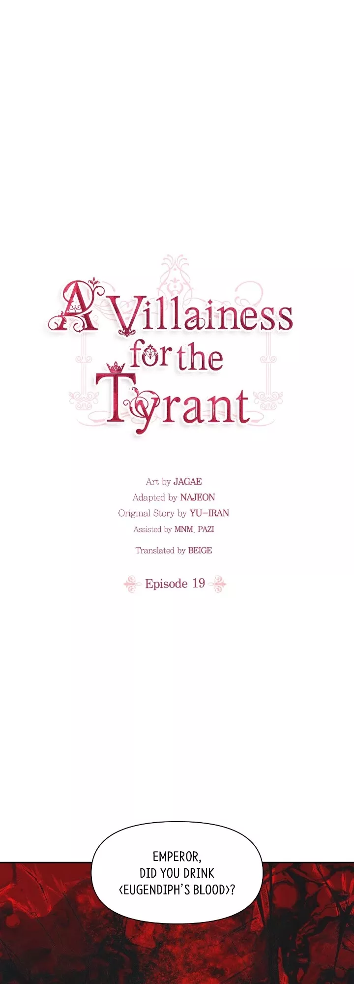 Read A Villainess for the Tyrant Chapter 19 Online