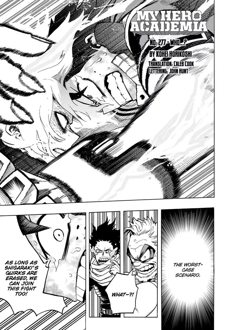 Read Boku no Hero Academia Chapter 277 Online