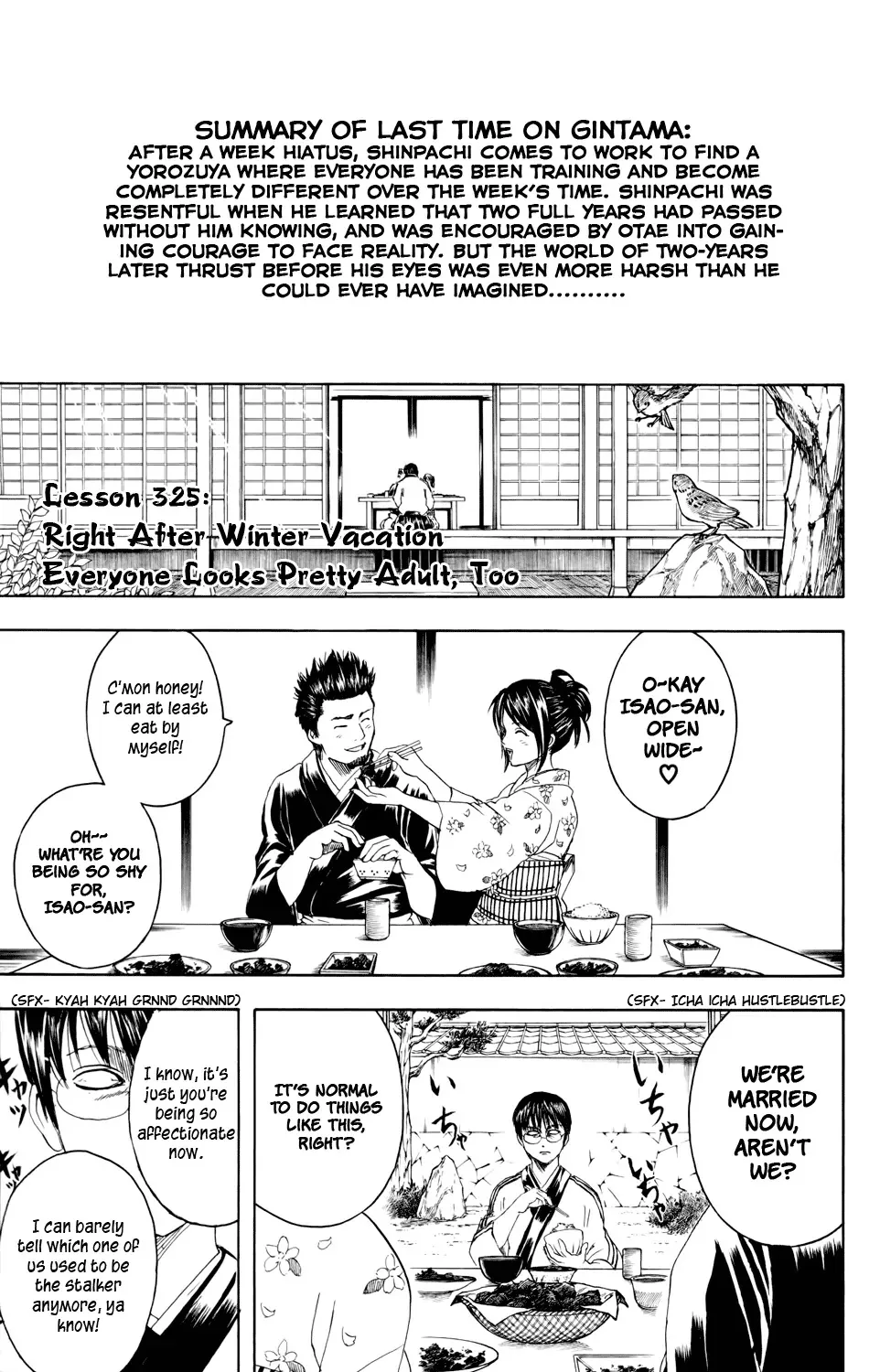 Read Gintama Chapter 325 - Everyone Seems So Grown Up after Winter Vacation Online