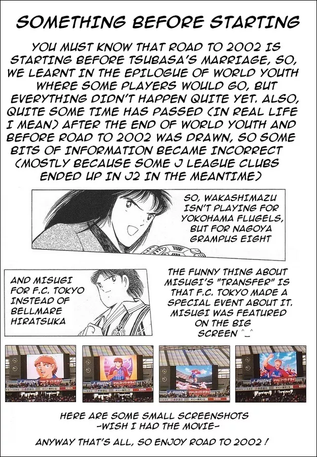 Read Captain Tsubasa Road to 2002 Chapter 1 - Road to 2002 Online