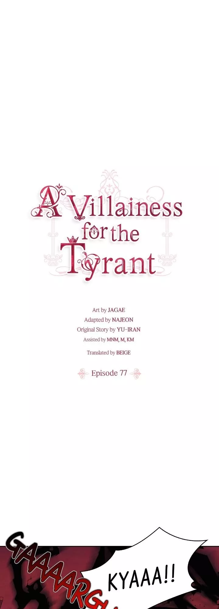 Read A Villainess for the Tyrant Chapter 77 Online