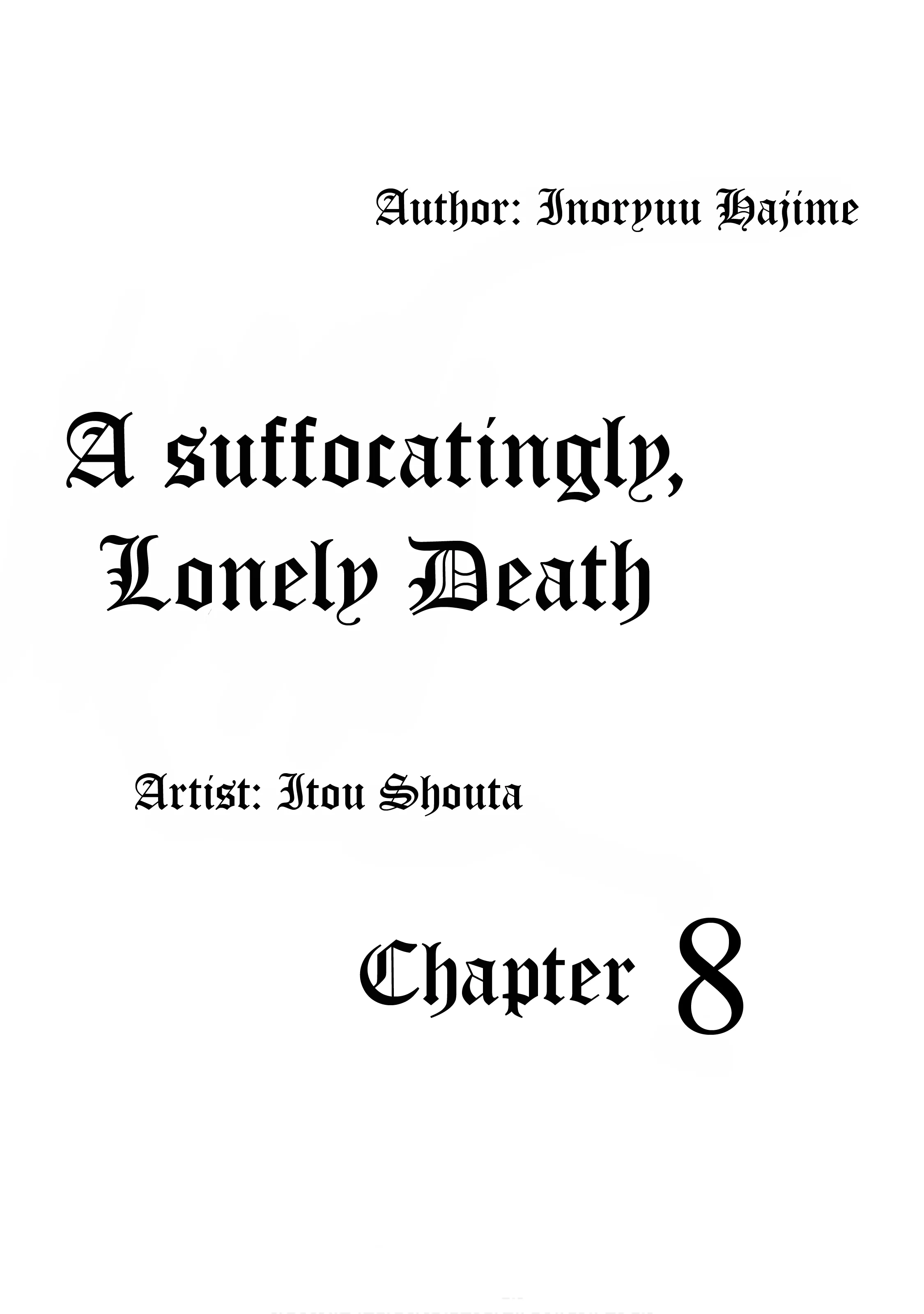 Read A Suffocatingly Lonely Death Chapter 8 Online