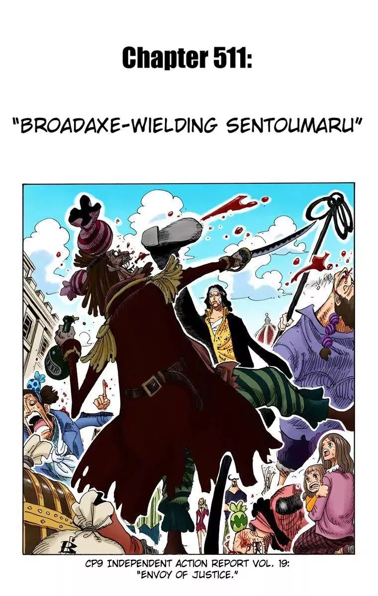 Read One Piece Chapter 511 - Broadaxe-Wielding Sentoumaru Online