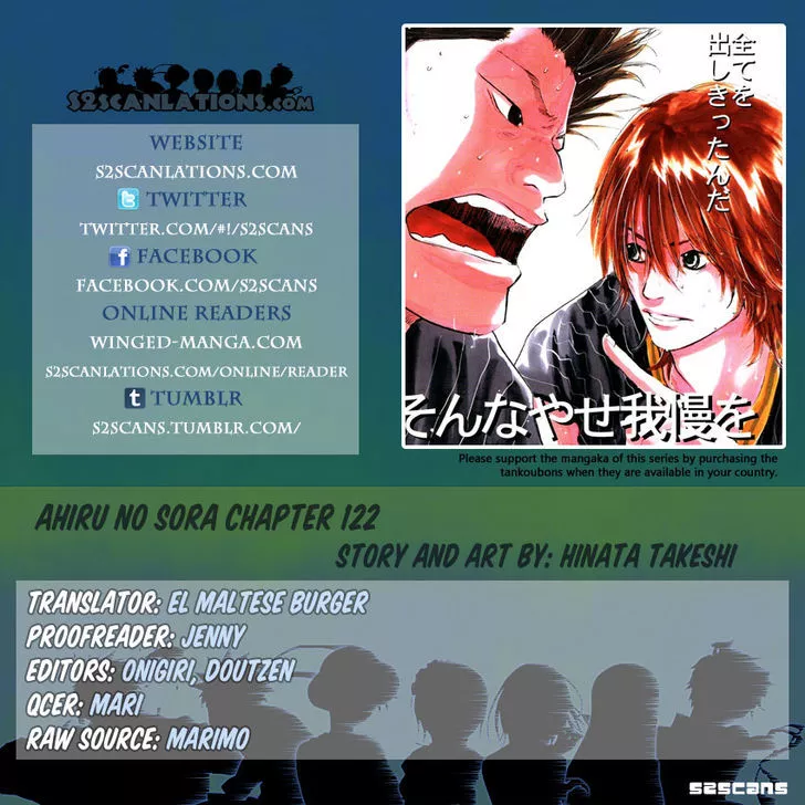 Read Ahiru no Sora Chapter 122.2 - The Ultimate Lineup [cont.] Online