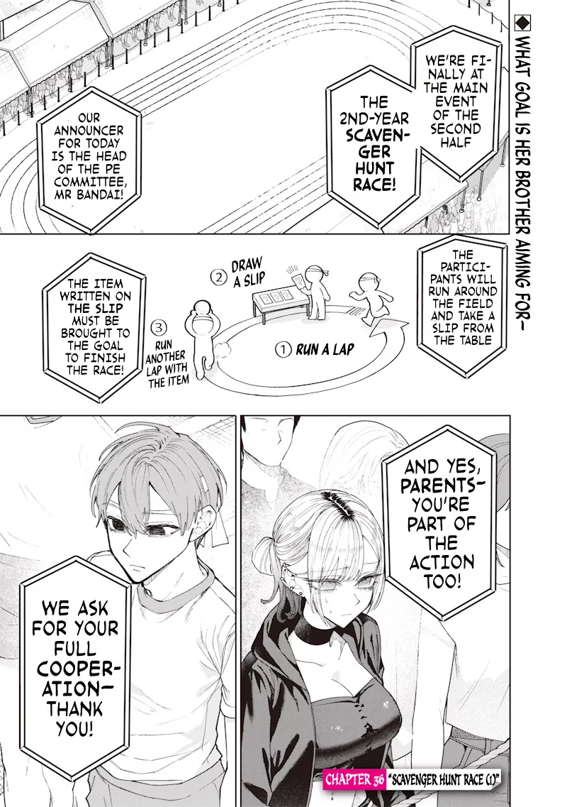 Read Namaiki na Gal Ane wo Wakaraseru Hanashi Chapter 36 - 「Scavanger Hunt Race ①」 Online
