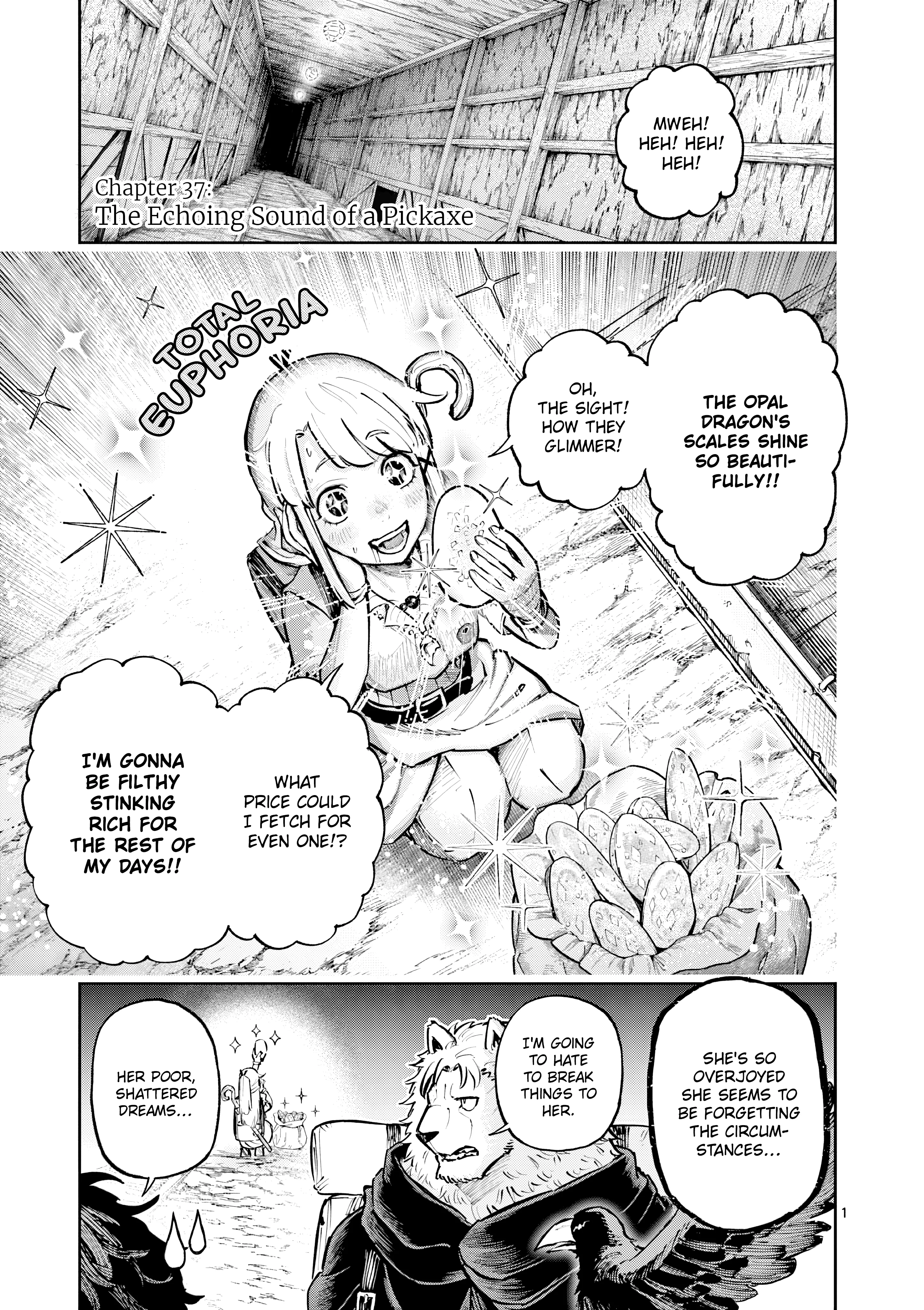 Read Juuou to Yakusou Chapter 37 - The Echoing Sound of a Pickaxe Online