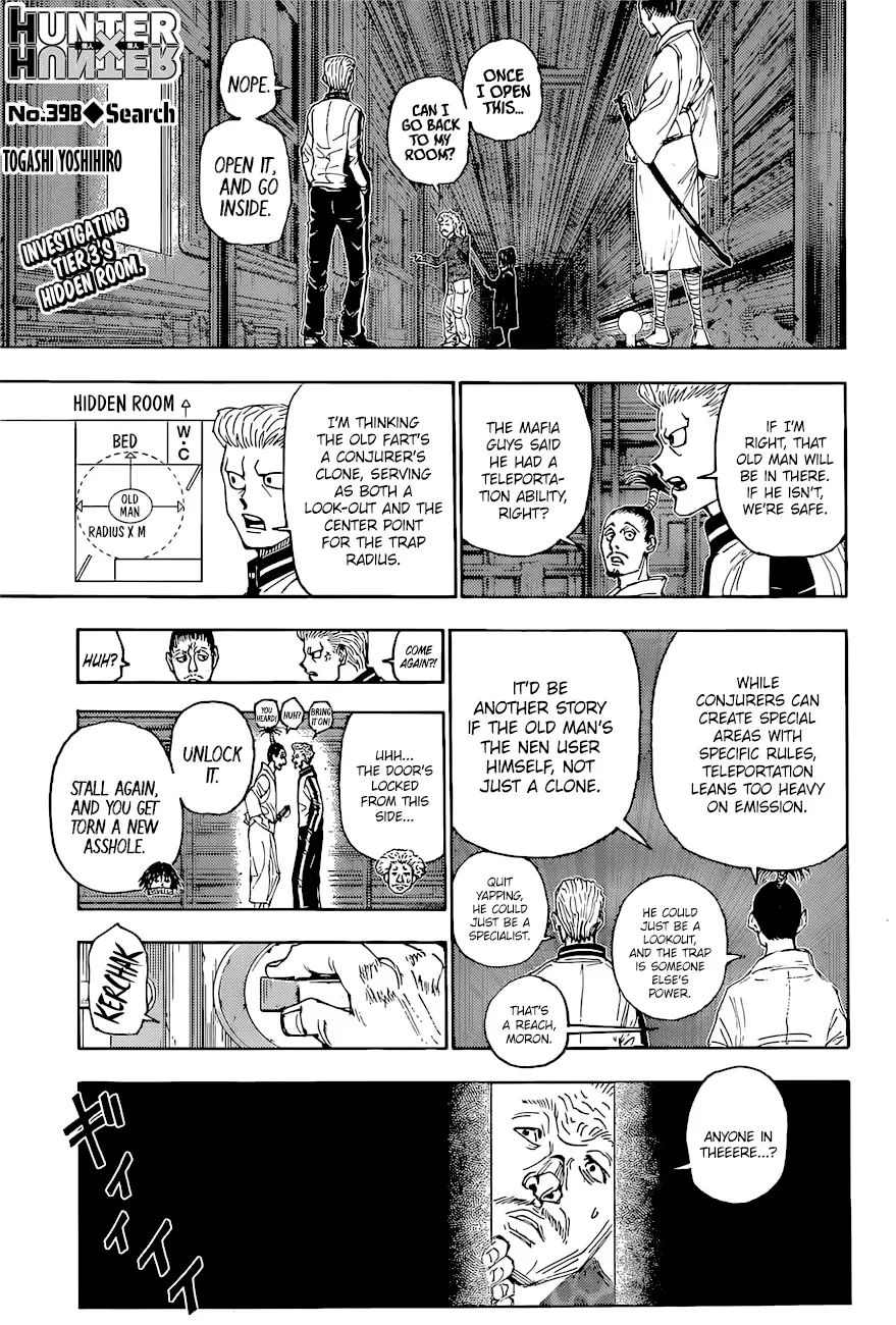 Read Hunter X Hunter Chapter 398 - Search Online