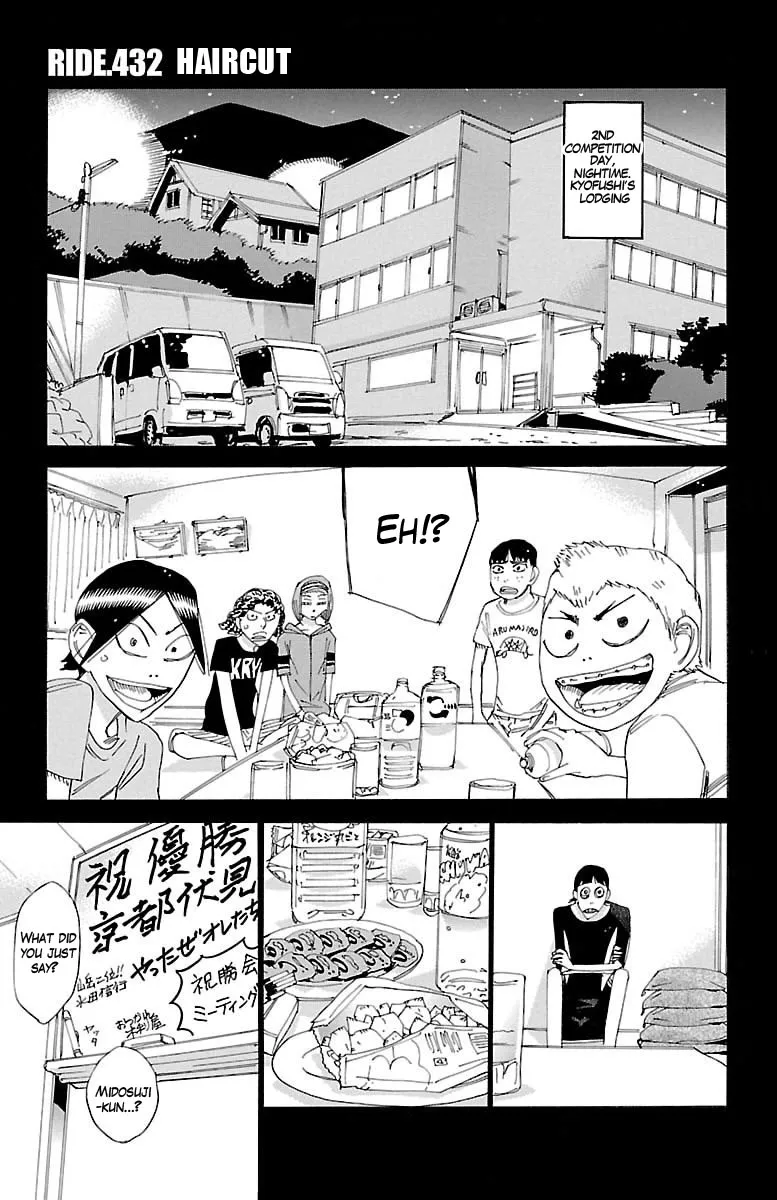 Read Yowamushi Pedal Chapter 432 - Haircut Online