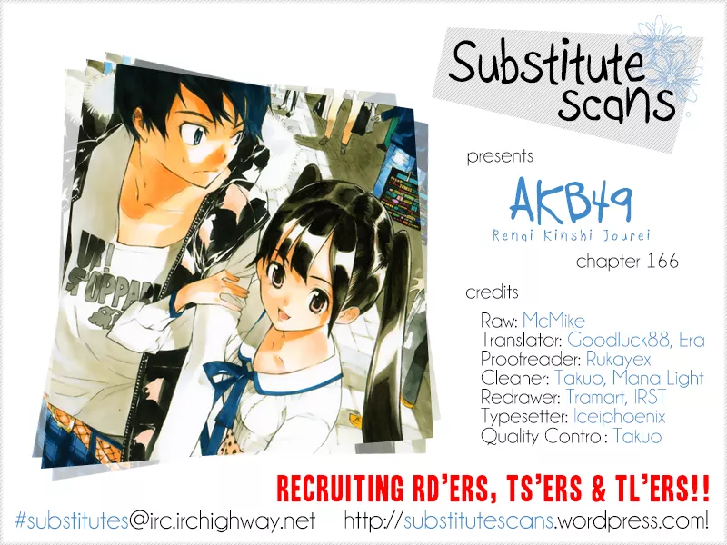 Read AKB49 – Renai Kinshi Jourei Chapter 166 - Please, To This Chair Online