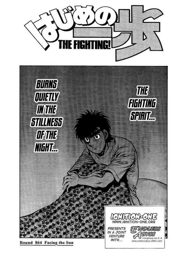 Read Hajime no Ippo Chapter 864 - Facing the Sun Online