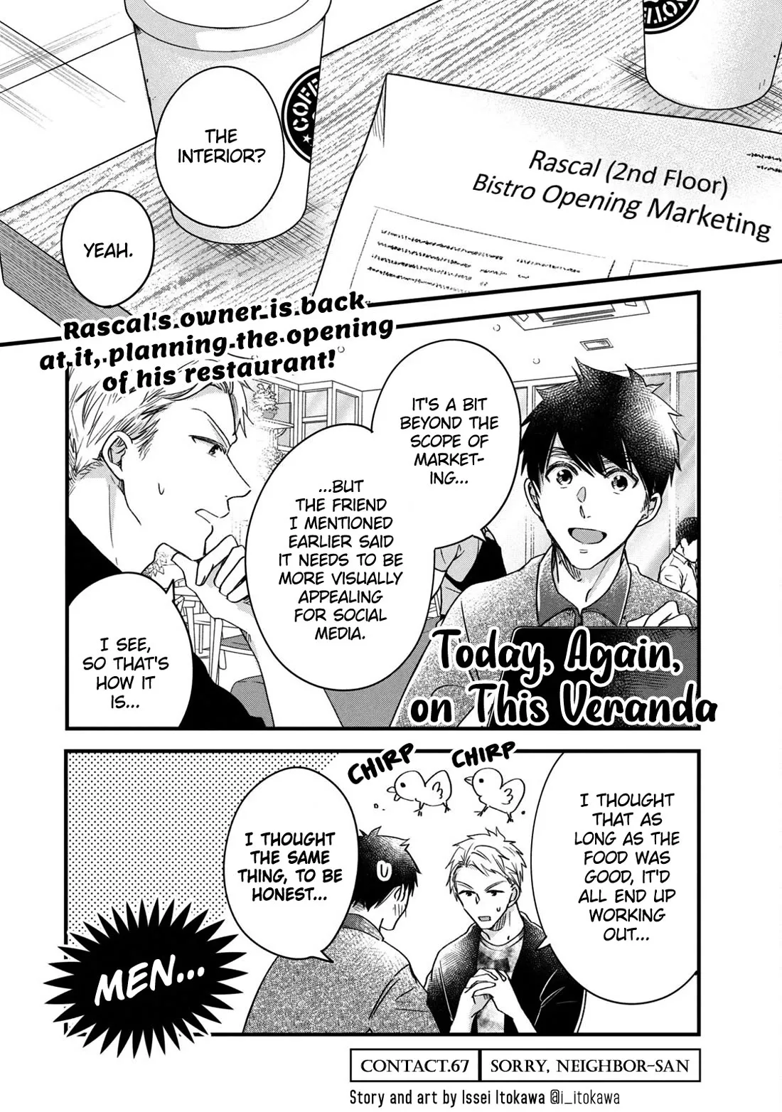 Read On the Balcony Again Today Chapter 67 - Sorry, Neighbor-san Online