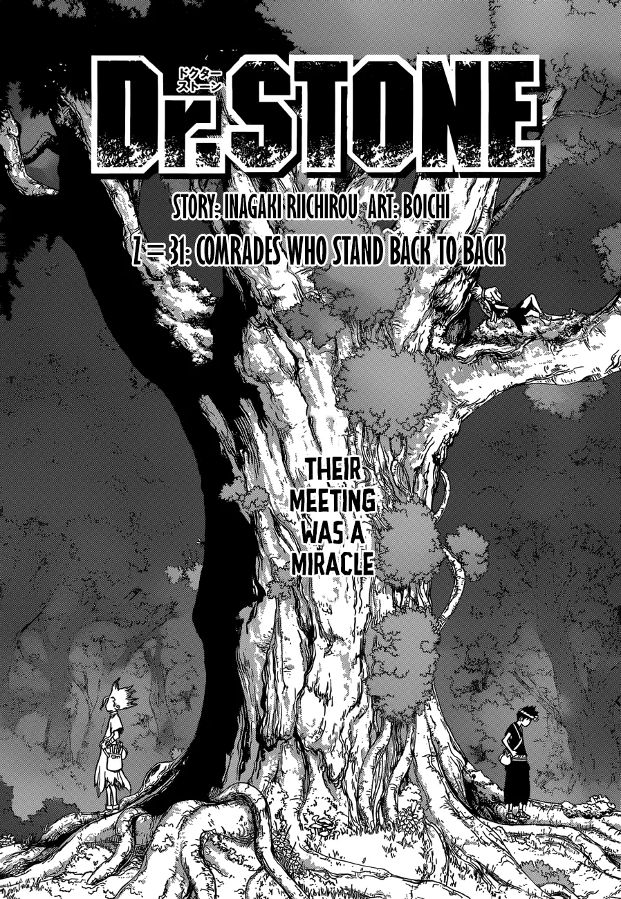 Read Dr. Stone Chapter 31 - Comrades who stand back to back Online