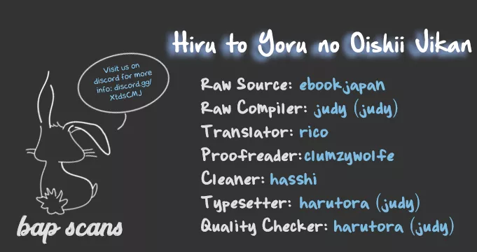 Read Hiru to Yoru no Oishii Jikan Chapter 11.2 Online