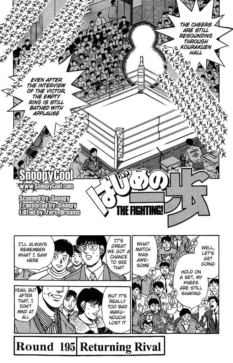 Read Hajime no Ippo Chapter 195 - Returning Rival Online