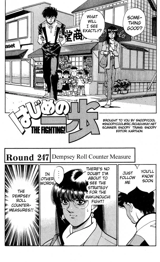 Read Hajime no Ippo Chapter 247 - Dempsy Roll Counter Measure Online