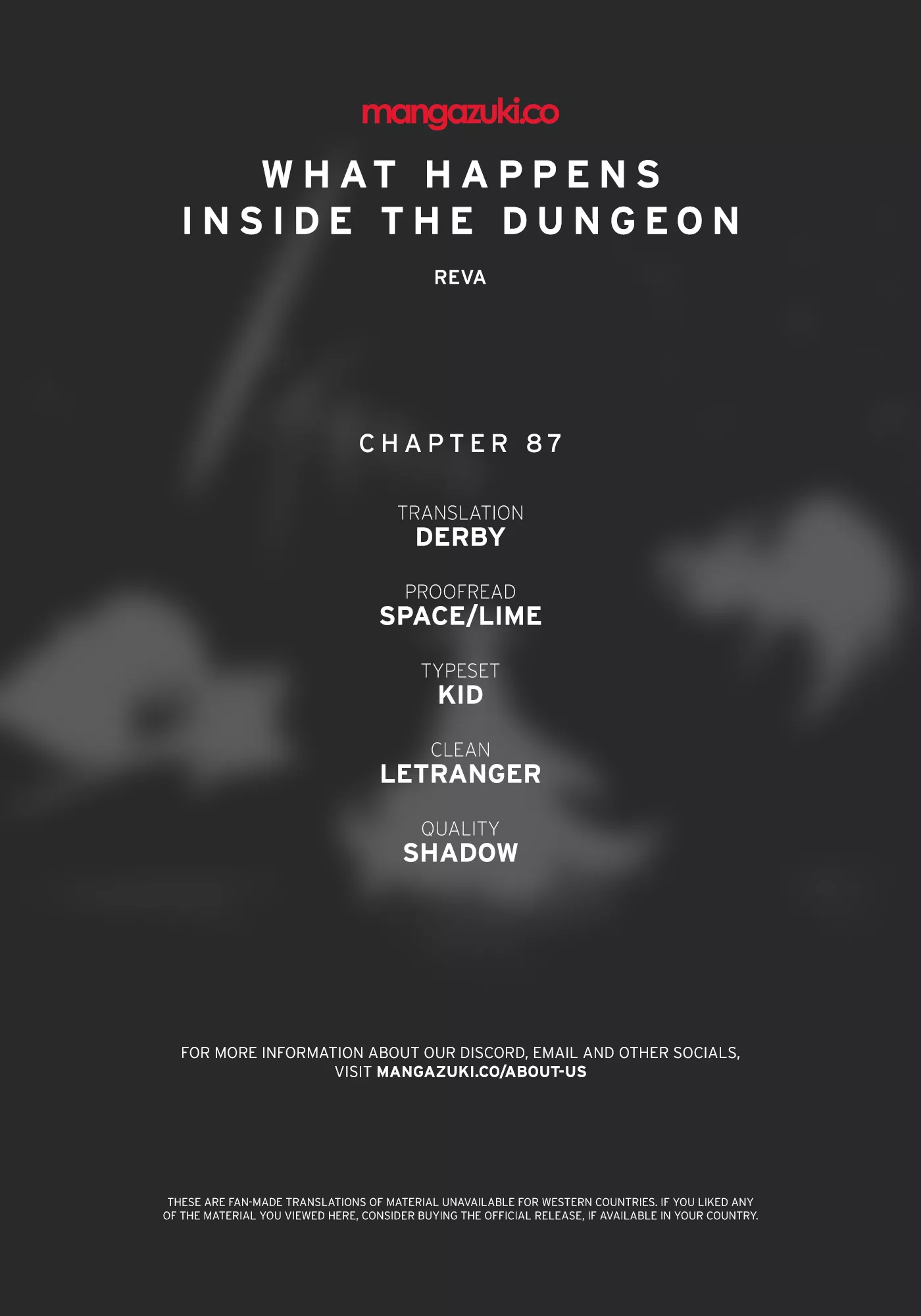 Read What Happens Inside the Dungeon Chapter 87 Online