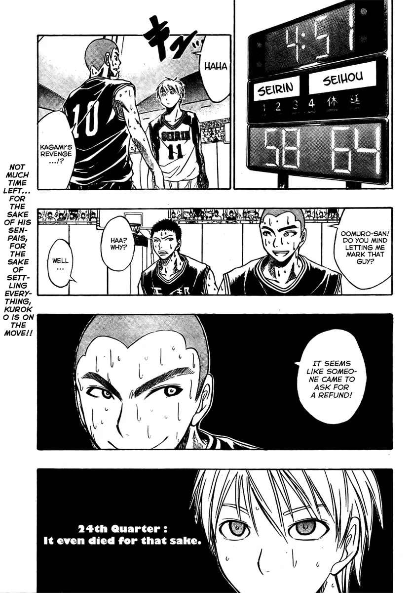 Read Kuroko no Basket Chapter 24 - It Even Died for that Sake Online