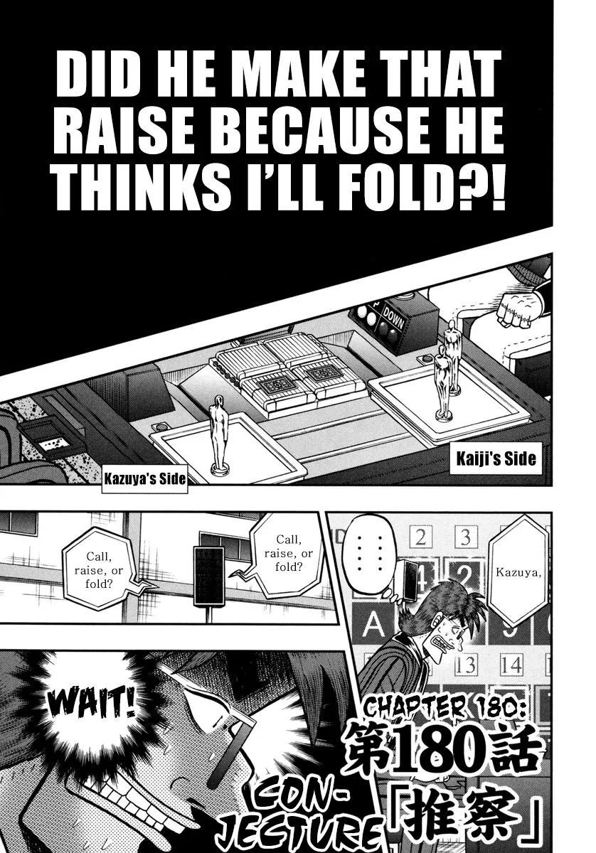 Read Gambling Outcast Kaiji: The One Poker Arc – Kaiji Part 5 Chapter 180 - Conjecture Online