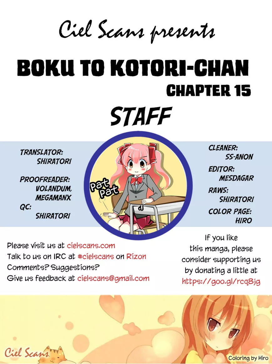 Read Boku to Kotori-chan Chapter 15 Online